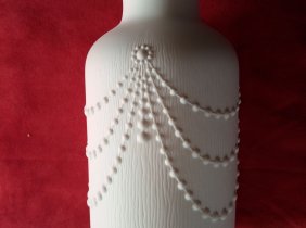 ♣Zauberhafte edle Bisquit-Porzellan-Vase Marken-Blumenvase KAISER