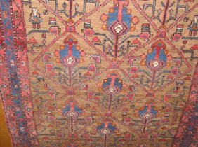 sehr schöner alter persischer (Kurde) Teppich aus Kirmanshar 215 x 125 cm