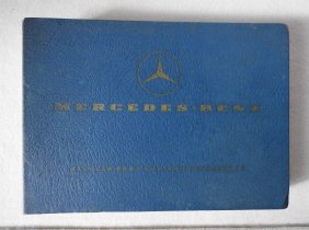 190 SL Mercedes Benz/R121 Original Handbuch1963